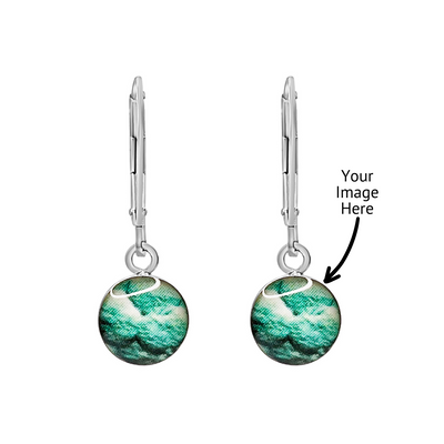 your image here on custom fertility swing earrings