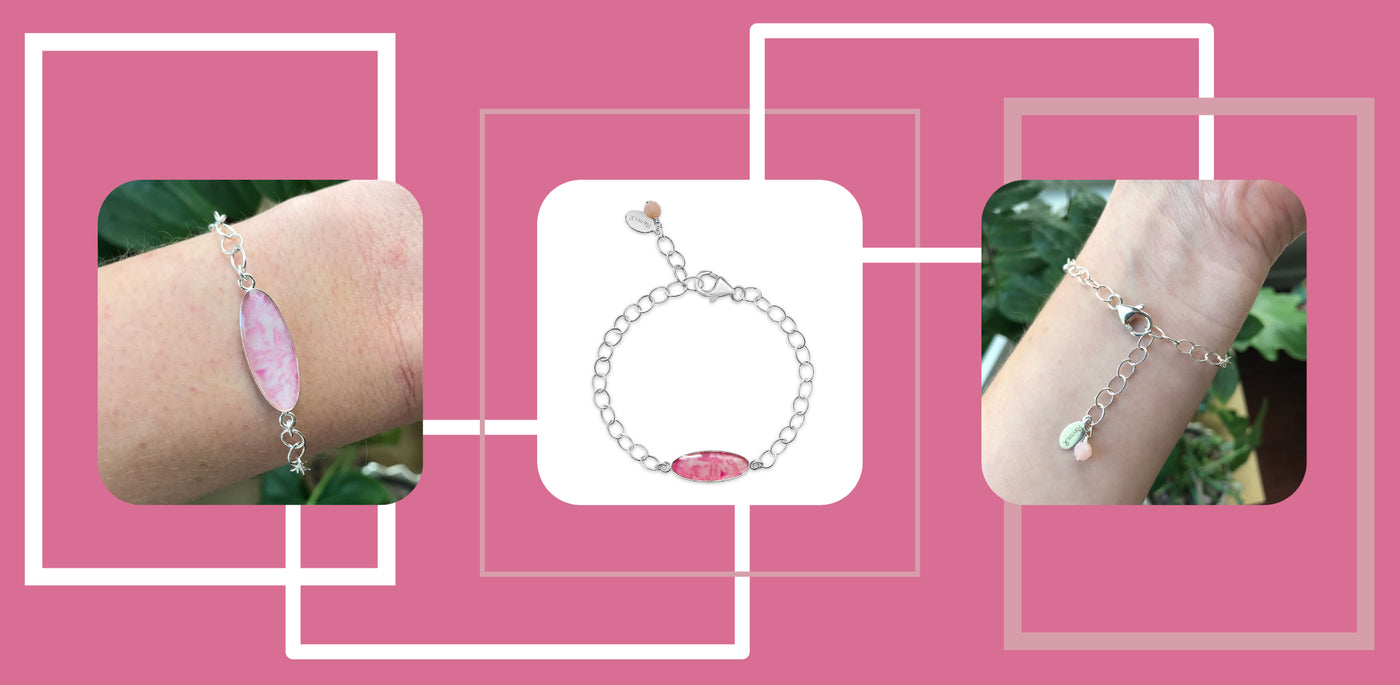new breast cancer jewelry pink identity bracelet