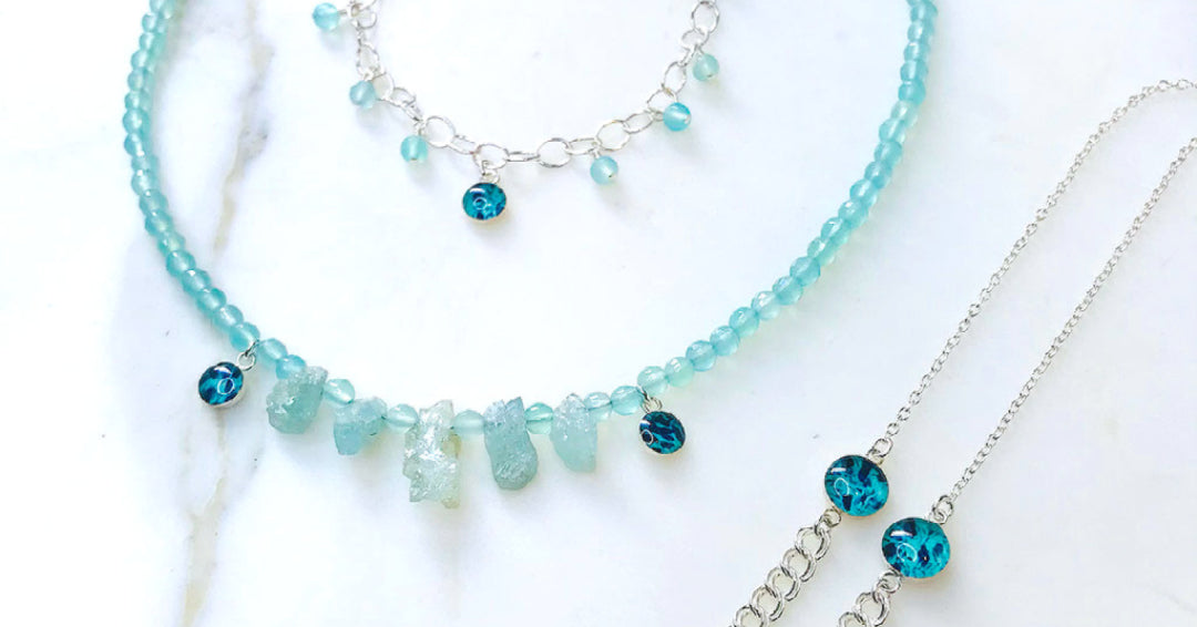 spring jewelry for ovarian cancer awareness in teal