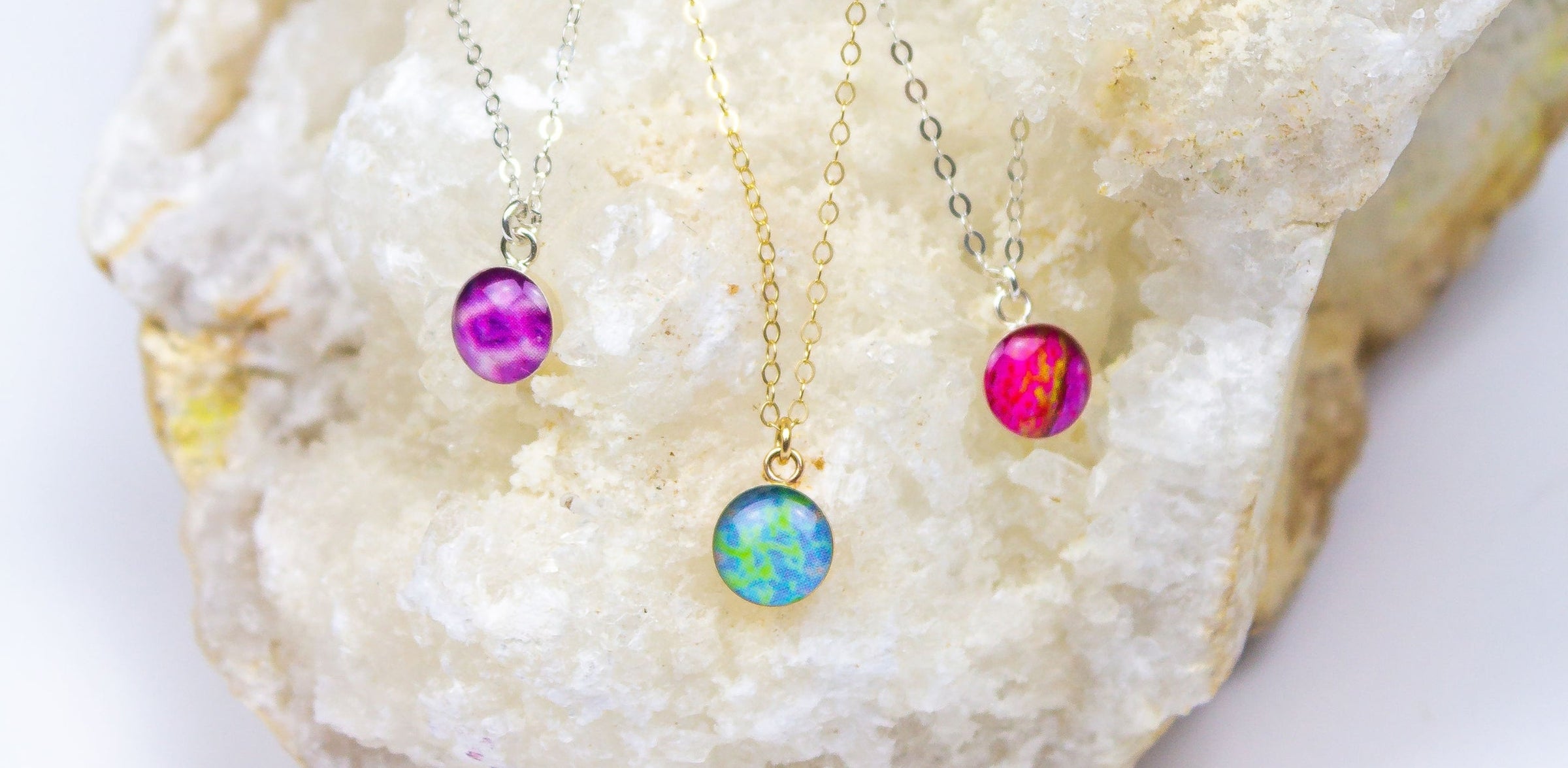 revive charitable jewelry gift box held up by model