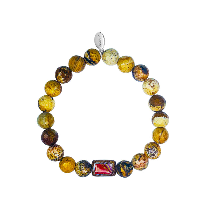 Men's Awareness Stretch Bracelet for Charity with Jasper - Choose Your Cause