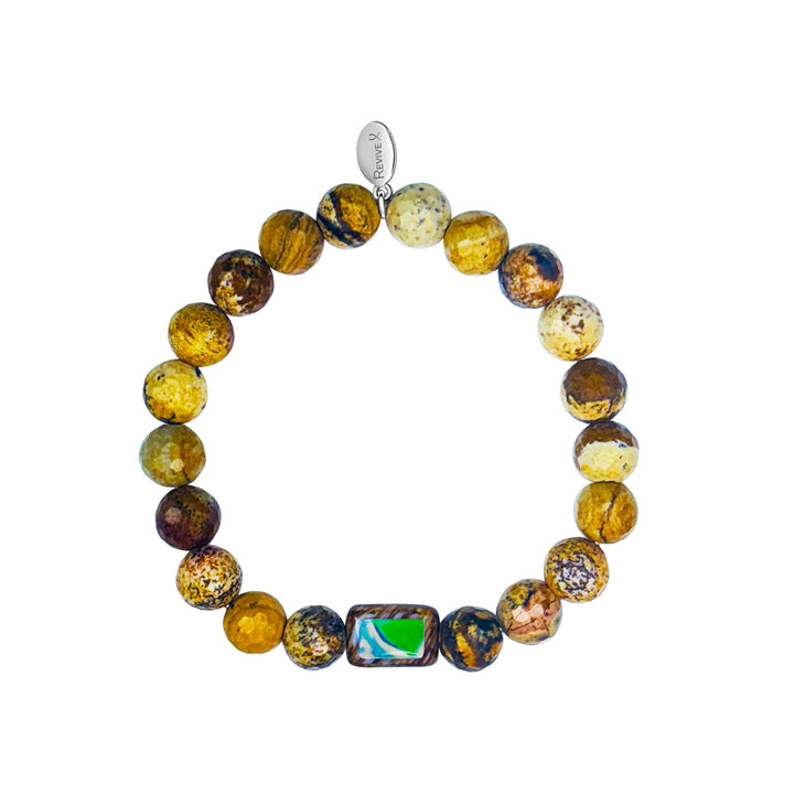 Men's Awareness Stretch Bracelet for Charity with Jasper - Choose Your Cause