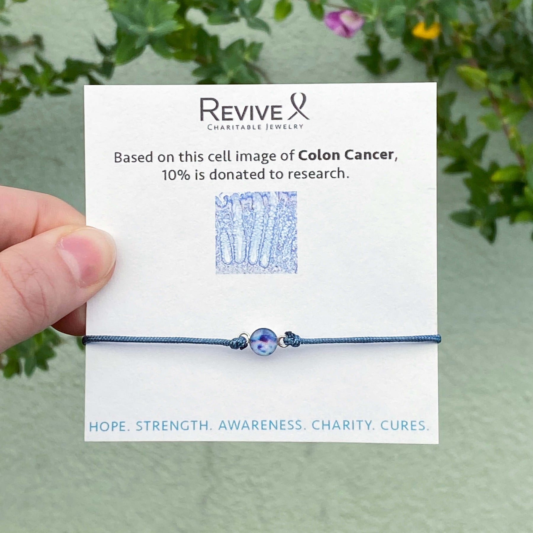Blue Ribbon hope bracelet for Colon Cancer Awareness | Love4Patients