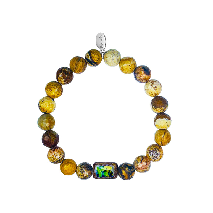 Men's Awareness Stretch Bracelet for Charity with Jasper - Choose Your Cause