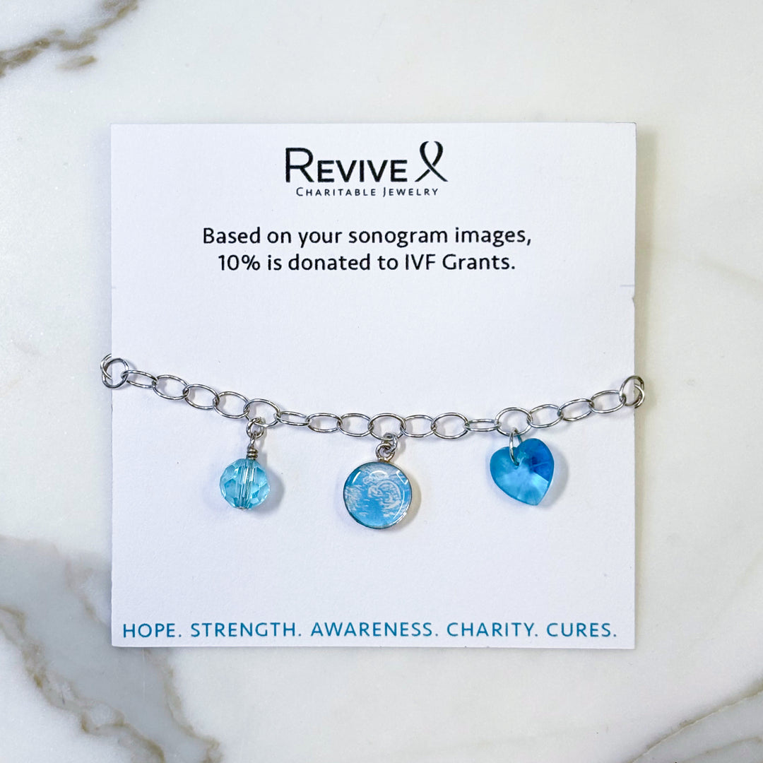 Custom Pregnancy Journey Charm Bracelet