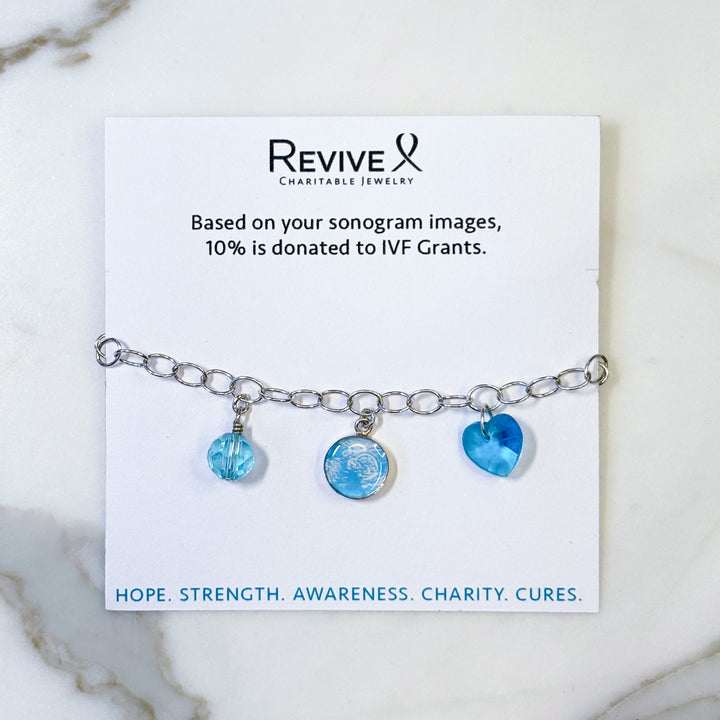 Custom Pregnancy Journey Charm Bracelet