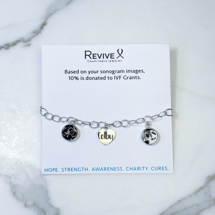Custom Pregnancy Journey Charm Bracelet