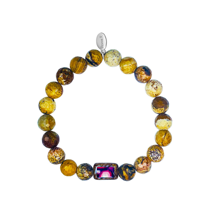 Men's Awareness Stretch Bracelet for Charity with Jasper - Choose Your Cause