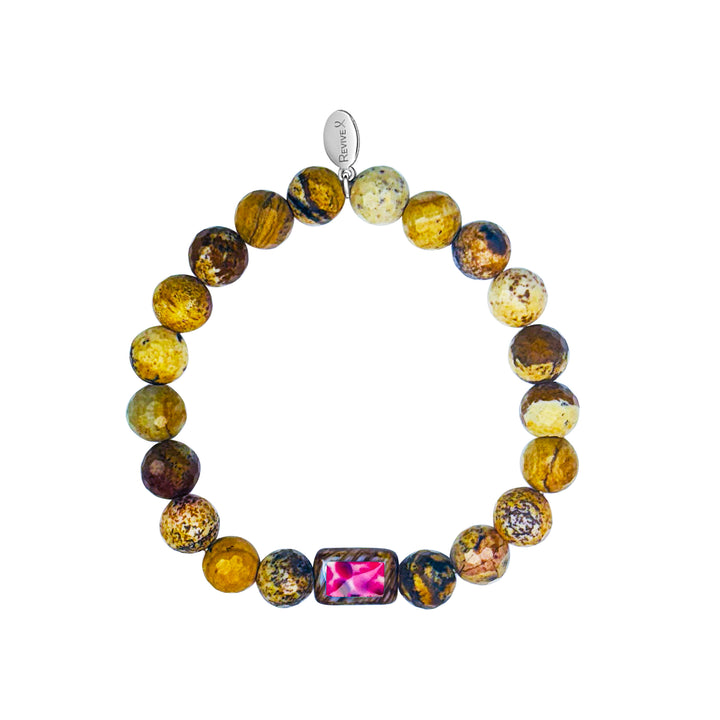 Men's Awareness Stretch Bracelet for Charity with Jasper - Choose Your Cause