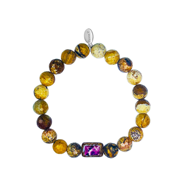 Men's Awareness Stretch Bracelet for Charity with Jasper - Choose Your Cause