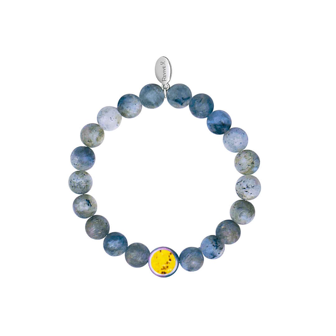 Men's Awareness Stretch Bracelet for Charity with Labradorite - Choose Your Cause