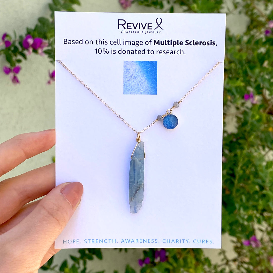 Warrior Necklace for Multiple Sclerosis Awareness