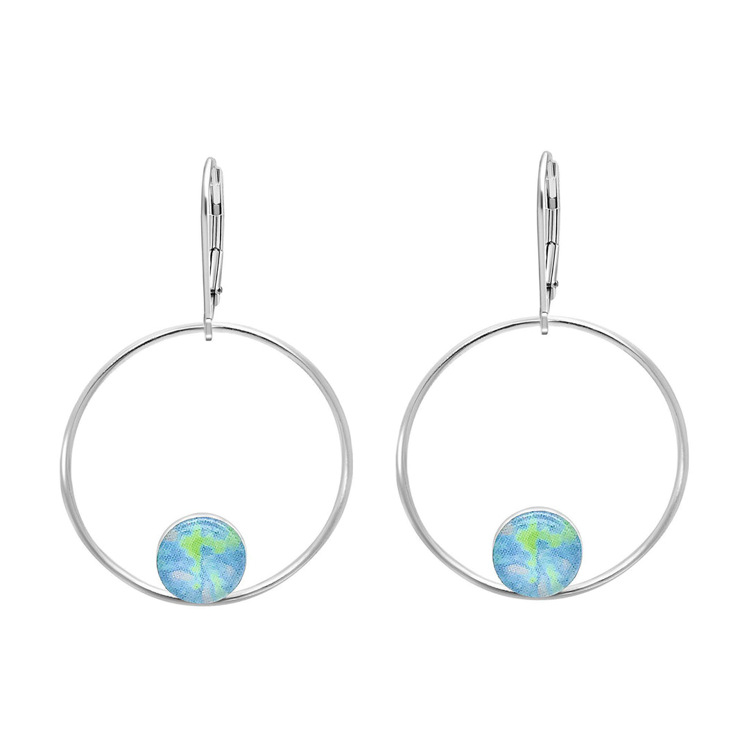 Unity Hoop Earrings for Alzheimer's Research Alzheimer's Jewelry