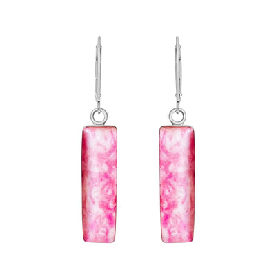 pink longevity Sterling silver earrings for breast cancer that give back to charity