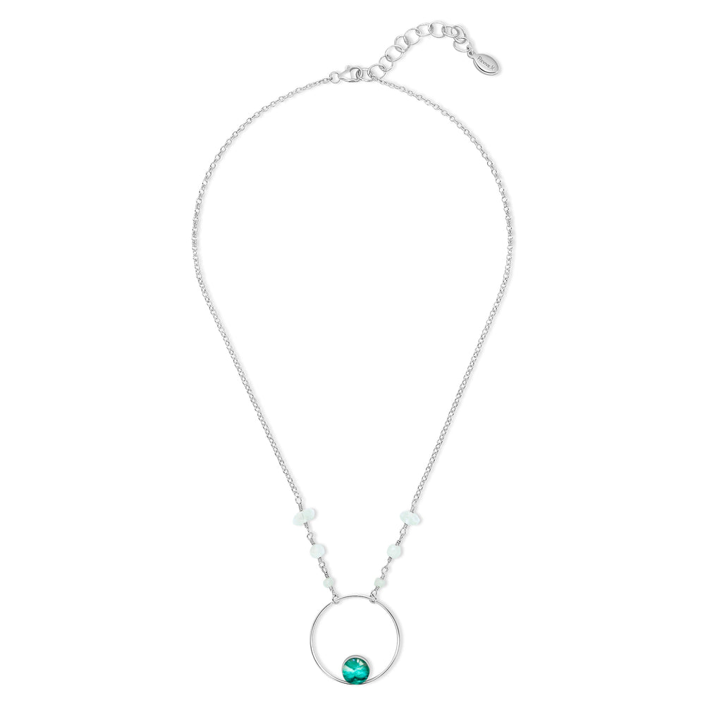 fertile soul custom fertility necklace in Sterling silver with embryo image under resin