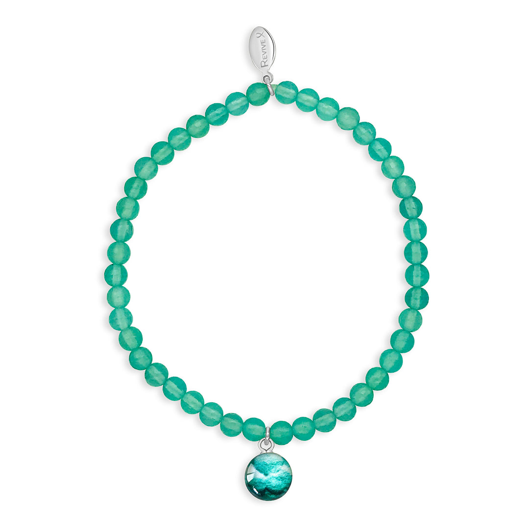 custom fertility bracelet with semi precious stones