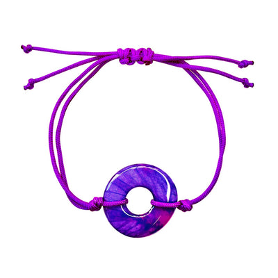 adjustable purple lung cancer awareness bracelet 