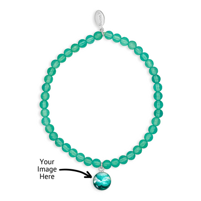 your image here in a custom fertility stretch bracelet