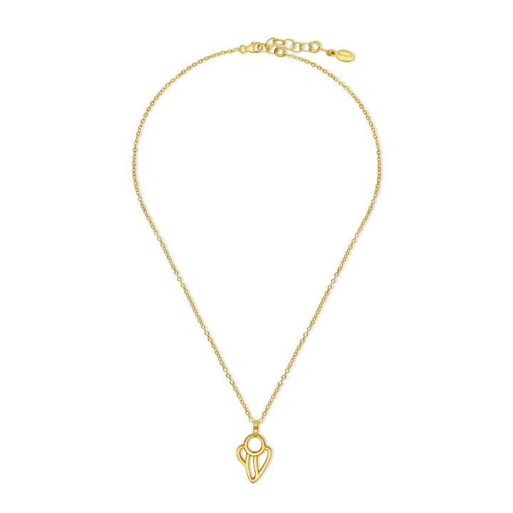 14kt gold filled guardian angel lung necklace with adjustable chain.