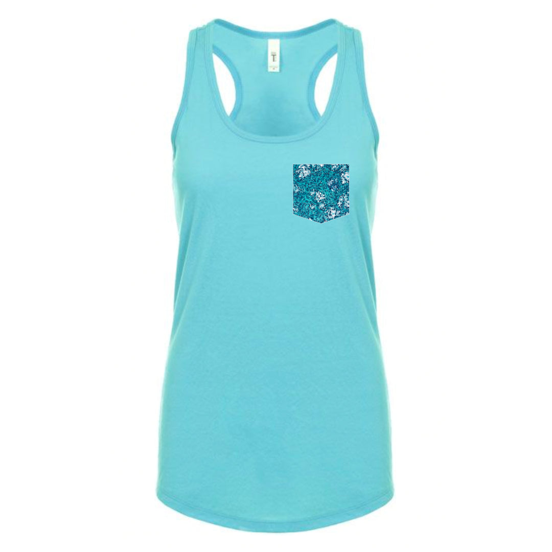 teal ovarian cancer awareness racerback tank top shirt for charity